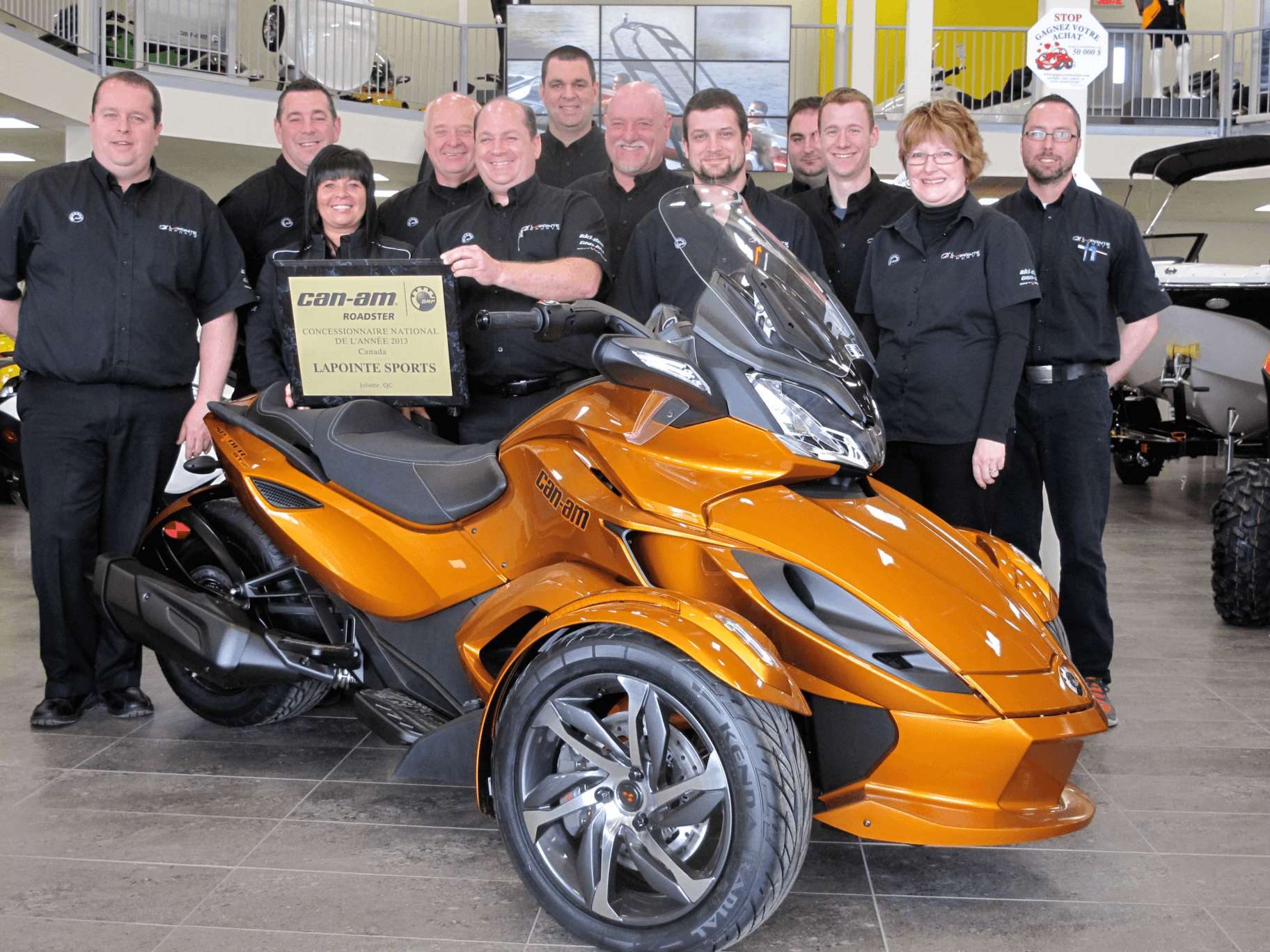 Concessionnaire National de l'annee - Can-Am Spyder - - Lapointe Sports - Joliette - Lanaudiere