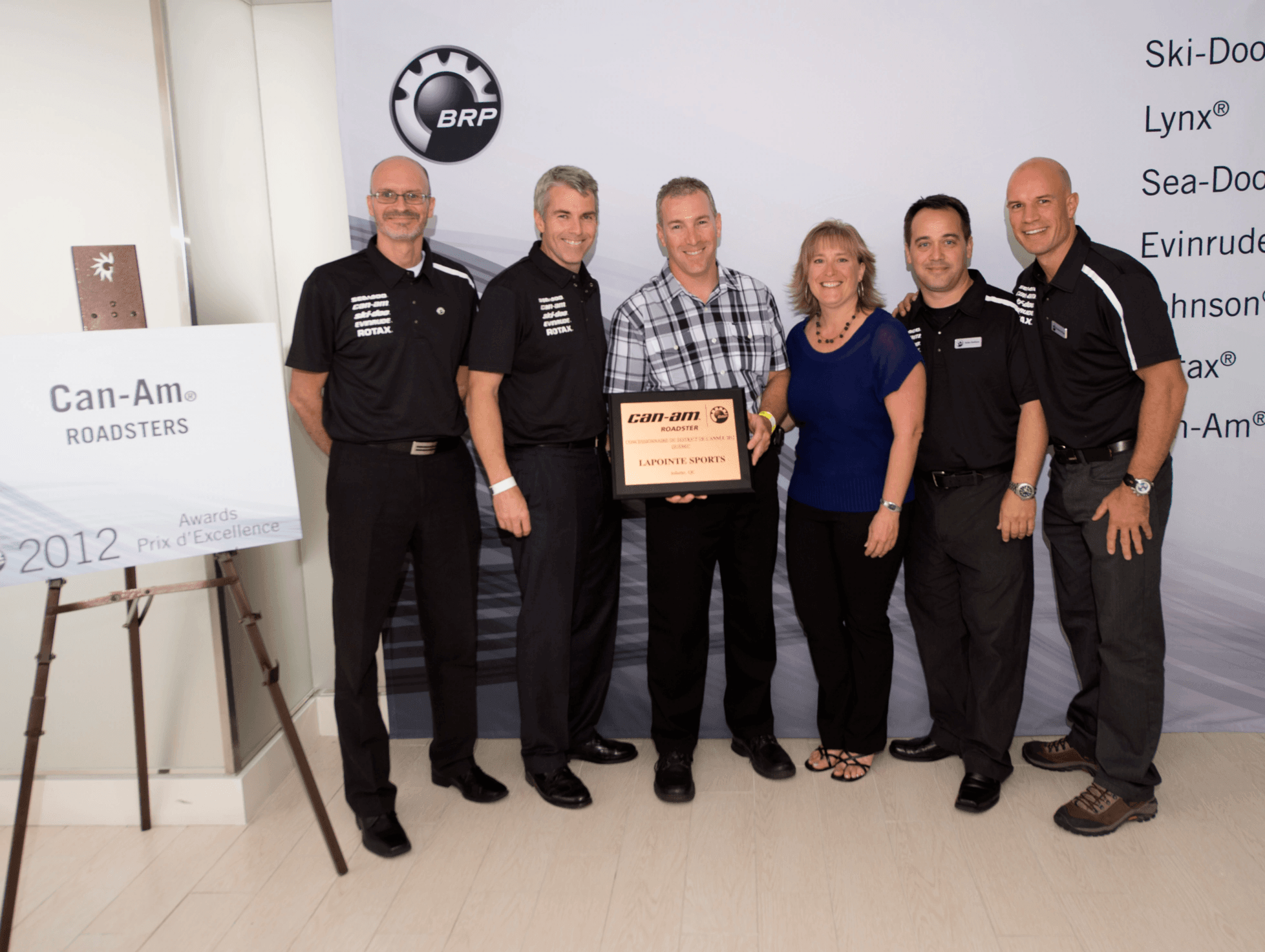 Concessionnaire de district de l'annee 2012 - Lapointe Sports - Joliette - Lanaudiere